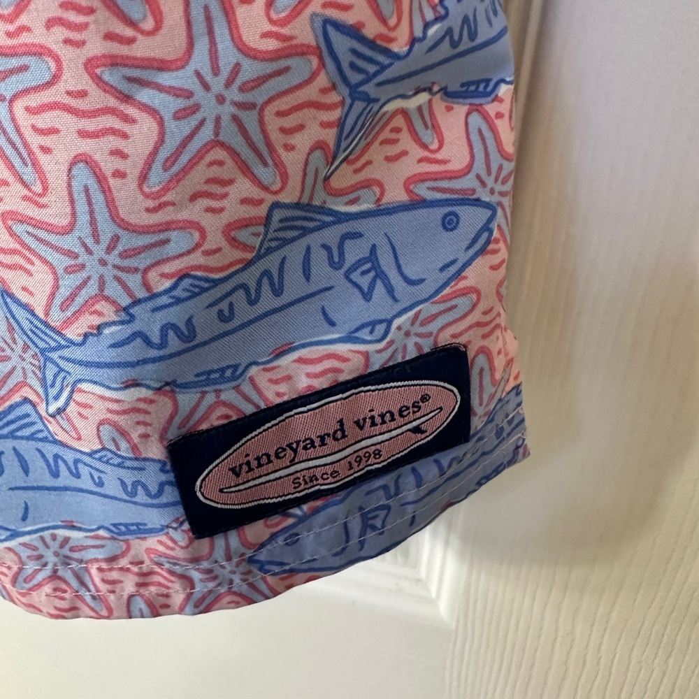 Vineyard vines boys swim trunks fish size medium 10/12 Fun Preppy Classic Summer - Picture 2 of 4